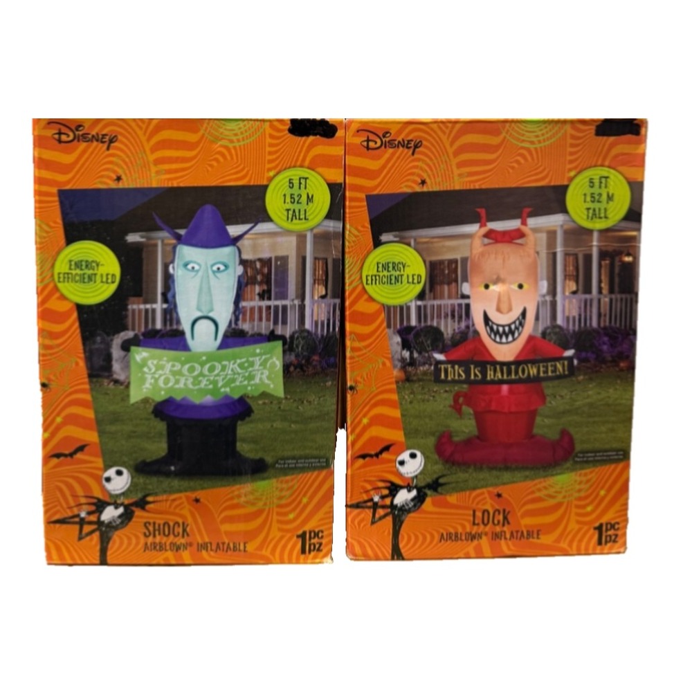 5' Gemmy Airblown Halloween Inflatable NBC Shock, Lock AIRBLOWN YARD DECOR NEW
